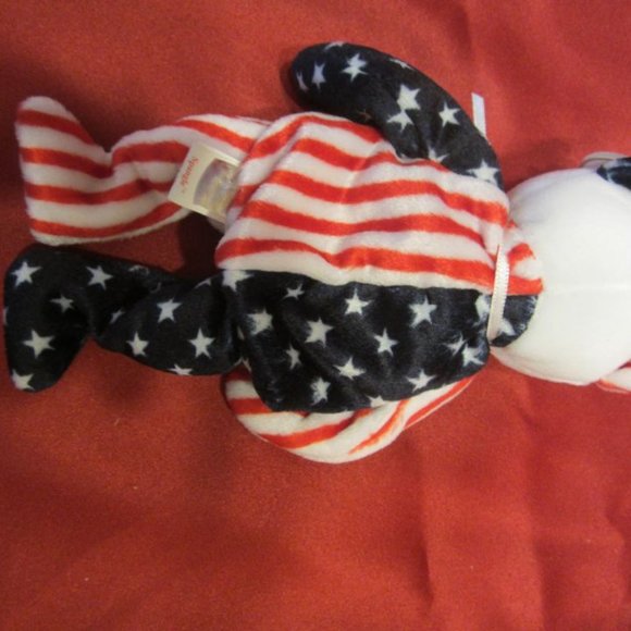 VTG TY ORIGINAL BEANIE BABY "SPANGLE" BEAR WHITE FACE, W/ERRORS - Picture 2 of 9